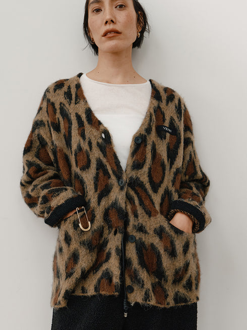 【 予約:11月中旬 】LEOPARD JQKNIT CD /Y264-92132