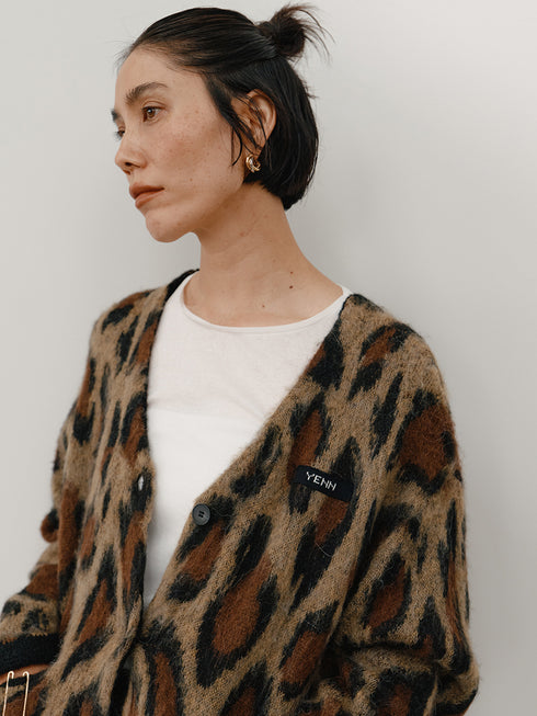 【 予約:11月中旬 】LEOPARD JQKNIT CD /Y264-92132