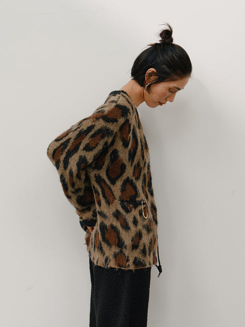 【 予約:11月中旬 】LEOPARD JQKNIT CD /Y264-92132