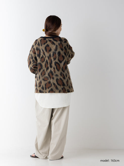 【 予約:11月中旬 】LEOPARD JQKNIT CD /Y264-92132