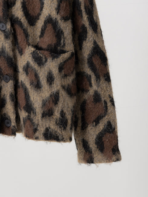 【 予約:11月中旬 】LEOPARD JQKNIT CD /Y264-92132