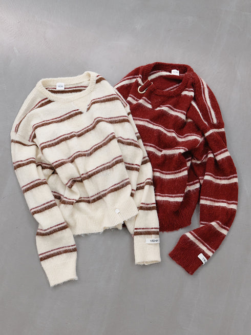 【 予約:11月中旬 】MULTI STRIPE KNIT PO /Y264-92133