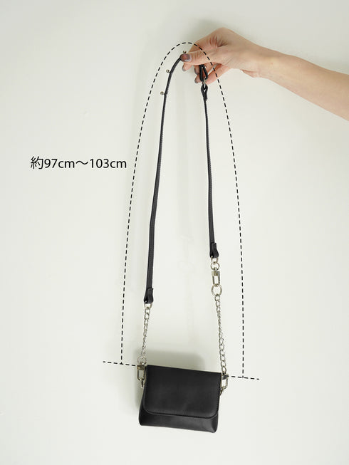 【 予約:5月下旬 】CHAIN BELT POUCH /Y252-02057-7