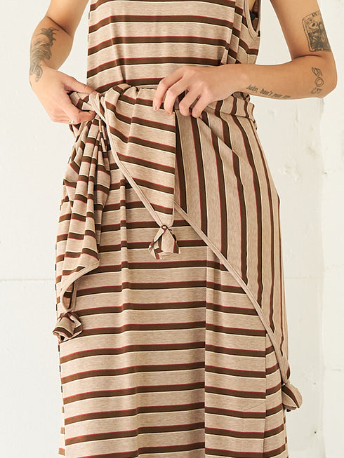 【 予約:5月下旬 】STRIPED JERSEY SCARF /Y262-01048