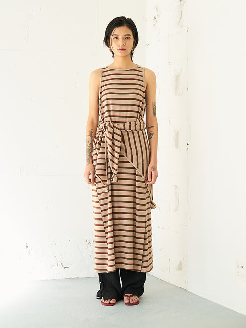 【 予約:5月下旬 】STRIPED JERSEY SCARF /Y262-01048