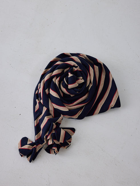 【 予約:5月下旬 】STRIPED JERSEY SCARF /Y262-01048