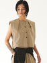 【 予約:5月下旬 】SLEEVELESS SHIRT /Y262-11040