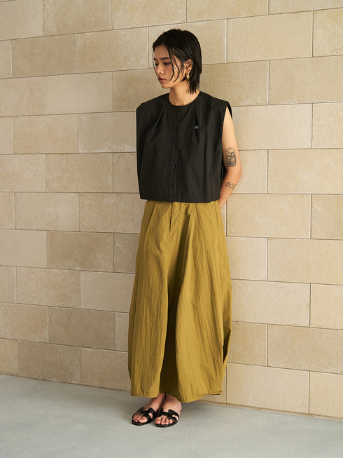 【 予約:5月下旬 】SLEEVELESS SHIRT /Y262-11040