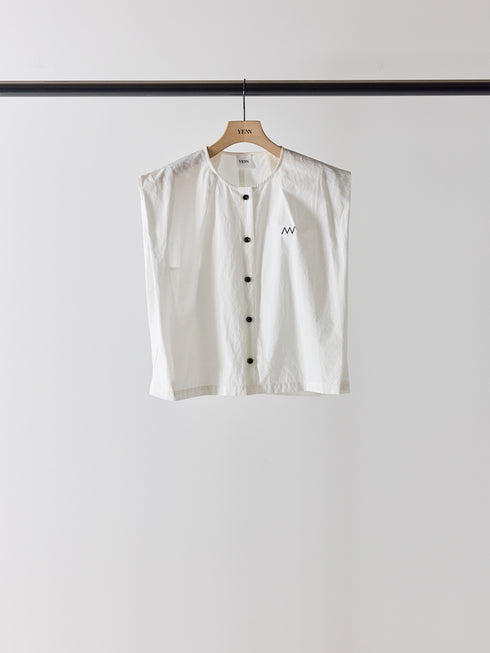 【 予約:5月下旬 】SLEEVELESS SHIRT /Y262-11040