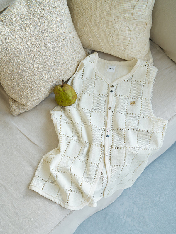 【 予約:5月下旬 】SLEEVELESS LACE TOP /Y262-12045