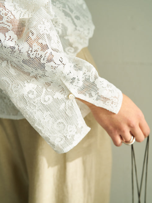 【 予約:5月下旬 】PORTABLE LACE HOODIE /Y262-12047