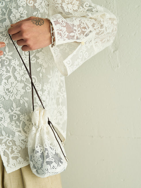 【 予約:5月下旬 】PORTABLE LACE HOODIE /Y262-12047