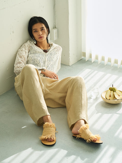 【 予約:5月下旬 】PORTABLE LACE HOODIE /Y262-12047