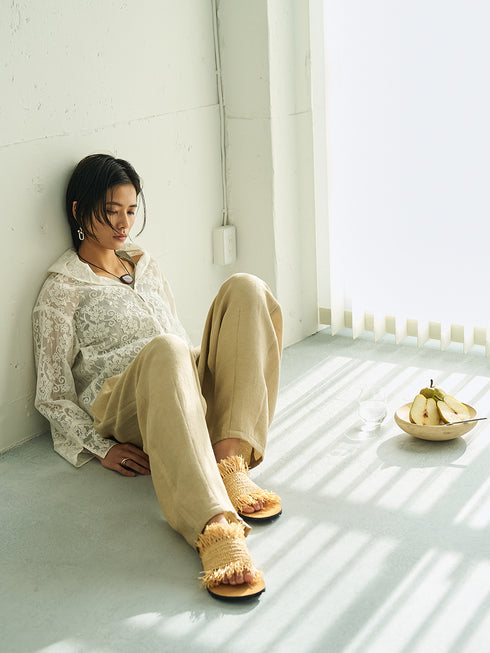 【 予約:5月下旬 】PORTABLE LACE HOODIE /Y262-12047