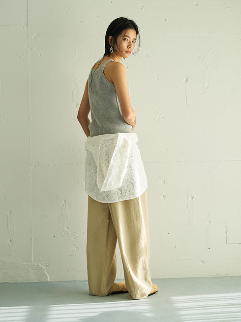 【 予約:5月下旬 】PORTABLE LACE HOODIE /Y262-12047