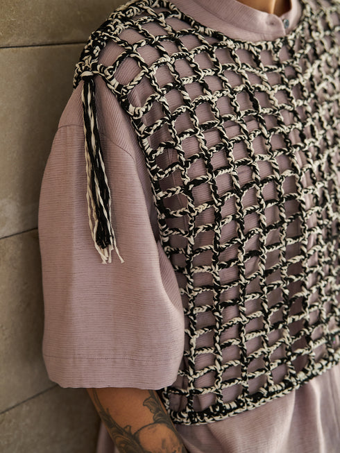 【 予約:5月下旬 】CROCHET MESH TOPS /Y262-91059