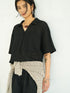 【 予約:5月下旬 】KEY NECK BLOUSE /Y262-12055
