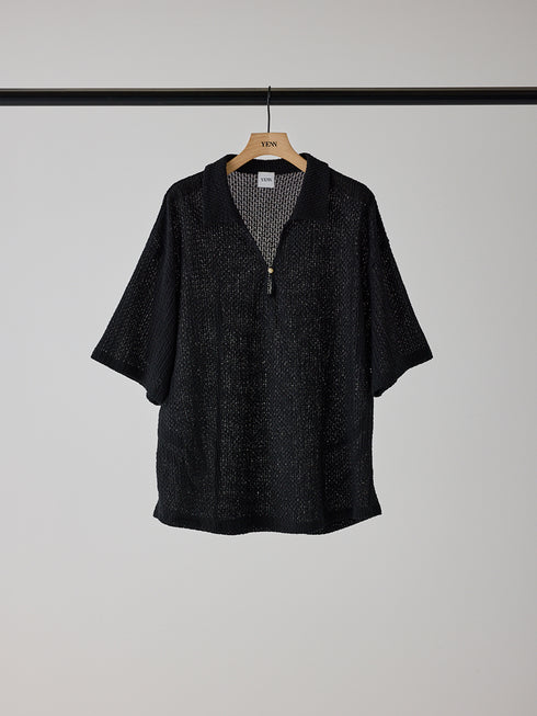 【 予約:5月下旬 】KEY NECK BLOUSE /Y262-12055