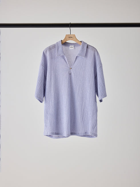 【 予約:5月下旬 】KEY NECK BLOUSE /Y262-12055