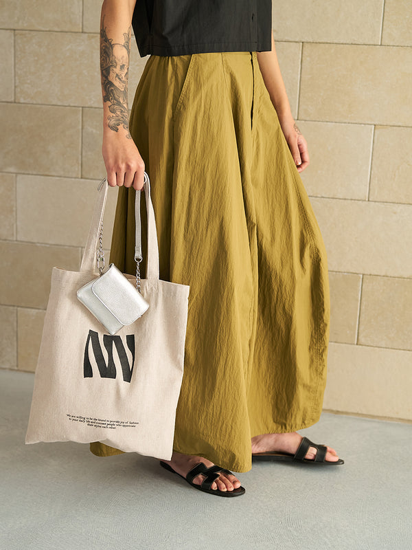 【 予約:5月下旬 】VOLUME CURVE SKIRT /Y262-22052