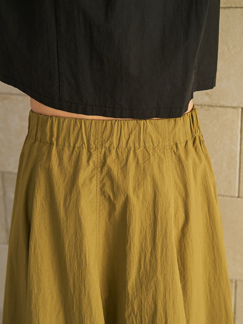 【 予約:5月下旬 】VOLUME CURVE SKIRT /Y262-22052