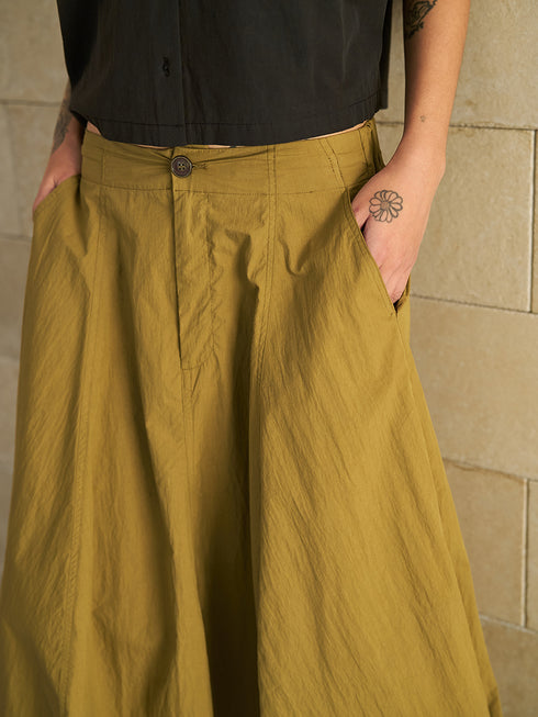 【 予約:5月下旬 】VOLUME CURVE SKIRT /Y262-22052