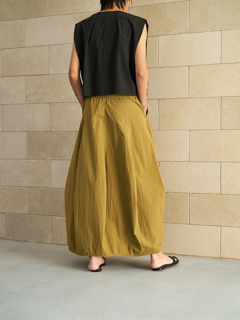 【 予約:5月下旬 】VOLUME CURVE SKIRT /Y262-22052
