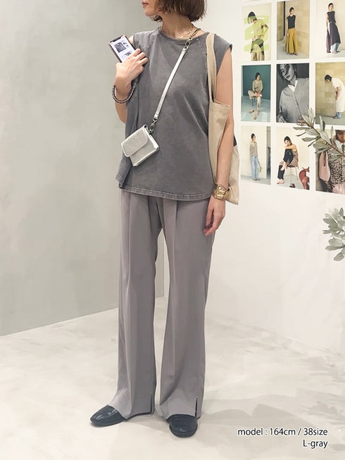 【 予約:4月下旬 】SIDE SLIT SLACKS /Y262-31039