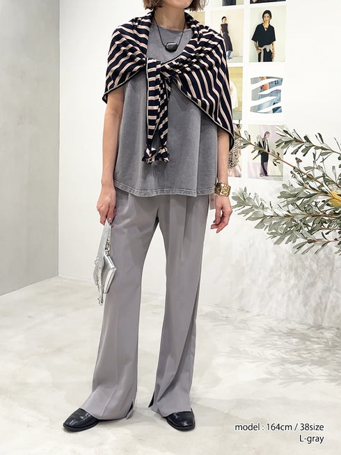 【 予約:4月下旬 】SIDE SLIT SLACKS /Y262-31039