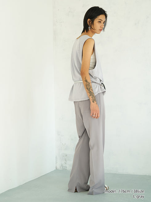 【 予約:4月下旬 】SIDE SLIT SLACKS /Y262-31039