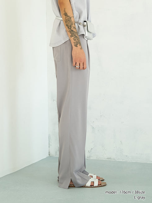 【 予約:4月下旬 】SIDE SLIT SLACKS /Y262-31039