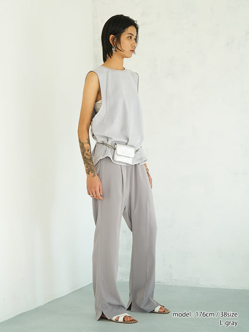 【 予約:4月下旬 】SIDE SLIT SLACKS /Y262-31039