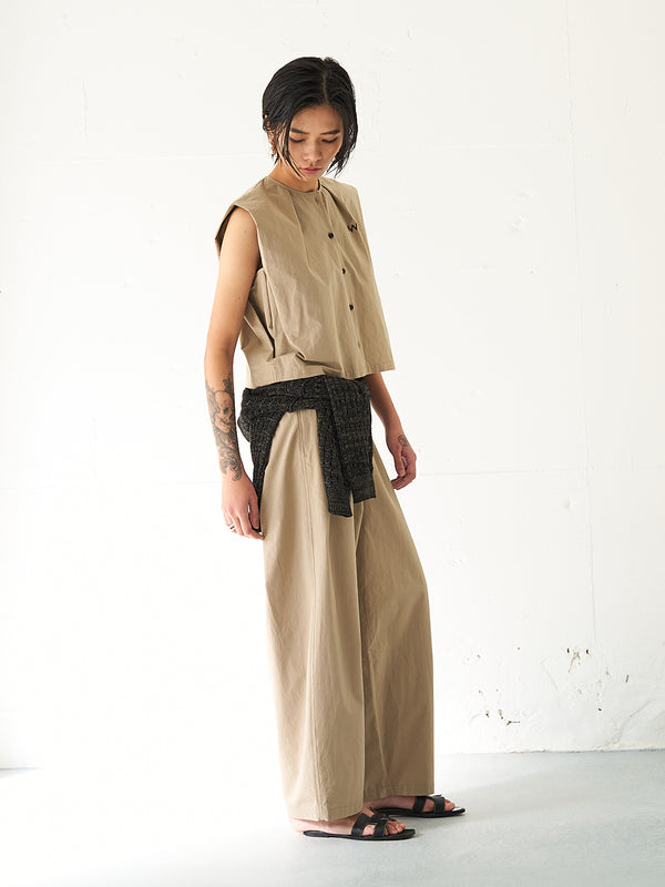 【 予約:5月下旬 】WAIST RIB CURVE PT /Y262-31041