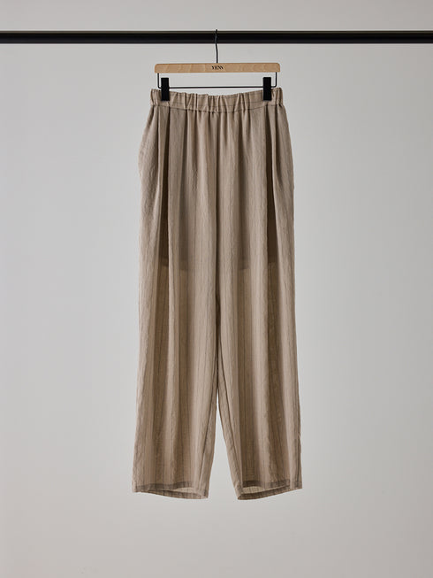 【 予約:5月下旬 】SHEER STRIPE EASY PT /Y262-31042