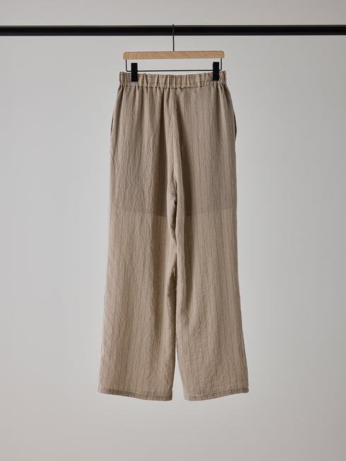 【 予約:5月下旬 】SHEER STRIPE EASY PT /Y262-31042