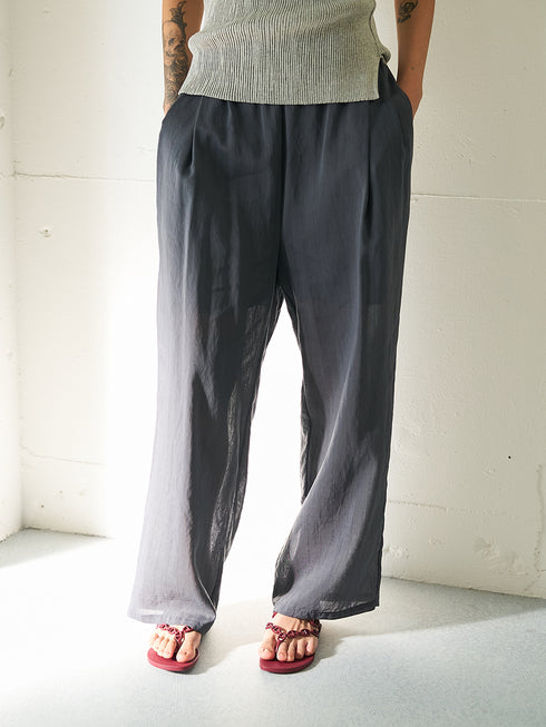 【 予約:5月下旬 】SHEER STRIPE EASY PT /Y262-31042