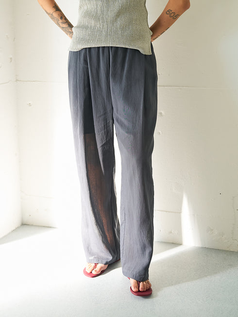 【 予約:5月下旬 】SHEER STRIPE EASY PT /Y262-31042