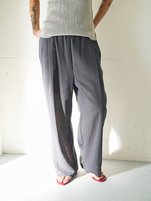 【 予約:5月下旬 】SHEER STRIPE EASY PT /Y262-31042