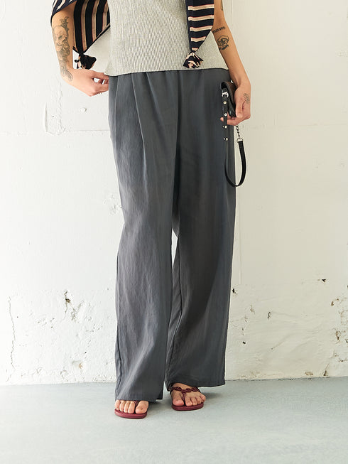 【 予約:5月下旬 】SHEER STRIPE EASY PT /Y262-31042