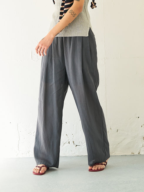 【 予約:5月下旬 】SHEER STRIPE EASY PT /Y262-31042