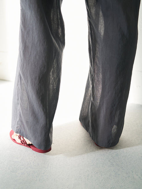 【 予約:5月下旬 】SHEER STRIPE EASY PT /Y262-31042