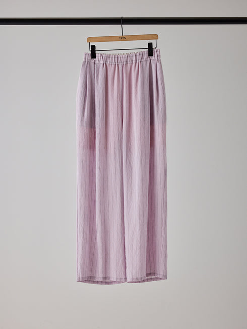 【 予約:5月下旬 】SHEER STRIPE EASY PT /Y262-31042