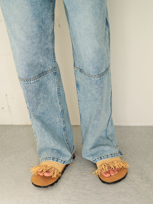 【 予約:5月下旬 】TUCK BELT DENIM PT /Y262-31064
