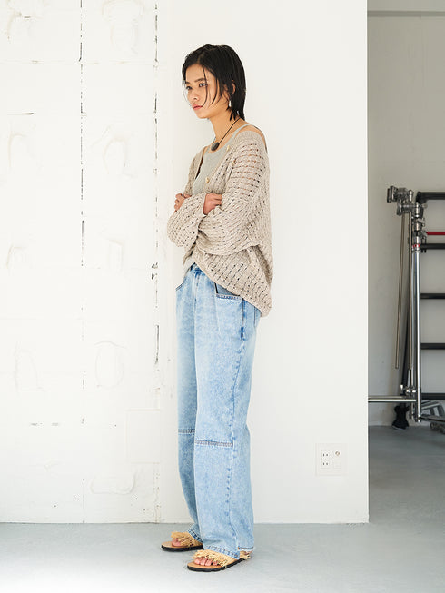 【 予約:5月下旬 】TUCK BELT DENIM PT /Y262-31064