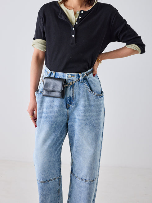 【 予約:5月下旬 】TUCK BELT DENIM PT /Y262-31064