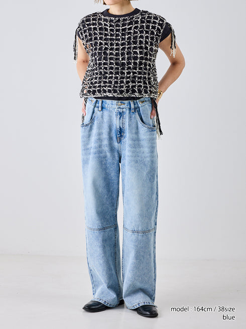 【 予約:5月下旬 】TUCK BELT DENIM PT /Y262-31064