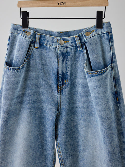 【 予約:5月下旬 】TUCK BELT DENIM PT /Y262-31064