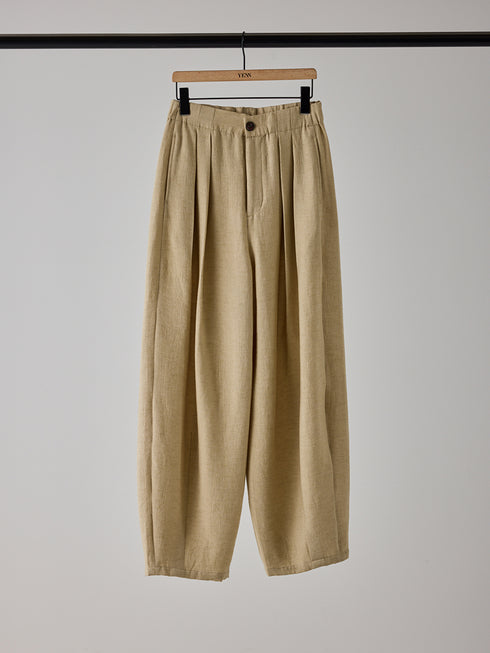 【 予約:5月下旬 】VOLUME CURVE PANTS /Y262-32051