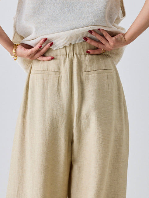 【 予約:5月下旬 】VOLUME CURVE PANTS /Y262-32051