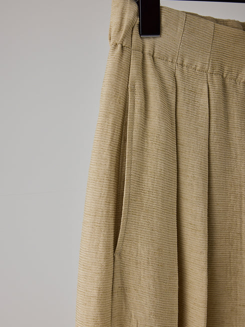 【 予約:5月下旬 】VOLUME CURVE PANTS /Y262-32051